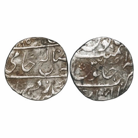 Gwalior, Silver Rupee, 11.19g, Mahadji Rao Sindhia (1761-1794 AD), Gwalior Fort Mint, AH 1