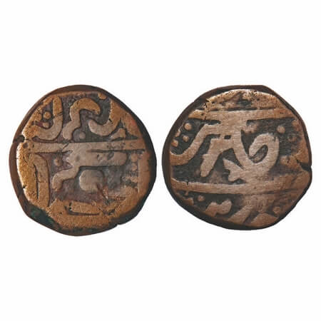 Gwalior, Copper Paisa, 12.93g, Daulat Rao Sindhia (1794-1827 AD), Sheopur Mint, INO Muhamm
