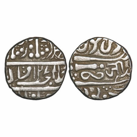 Gwalior, Silver Rupee, 10.85g, Jayaji Rao. Sheopur Mint, INO Muhammad Akbar II, AH 1271, R