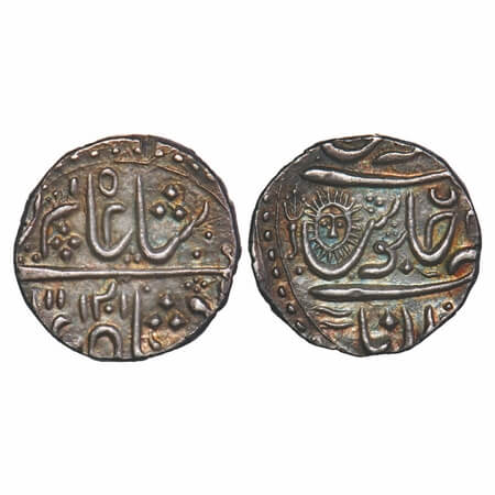 Indore, Silver Rupee, 11.23g, Ahalyabai (AH 1179-1210 / 1765-1795 AD), (Maheshwar) Malharn