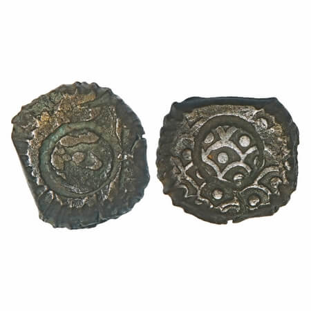 Jafarabad, Base Silver Kori, 5.08g. Jafarabad was a very tiny state of 12 villages conclud