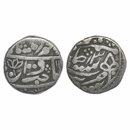 Jaipur, Silver Rupee, 10.71g, INO early issues, Jagat Singh (AH 1218-1234/1803-1818 AD), S