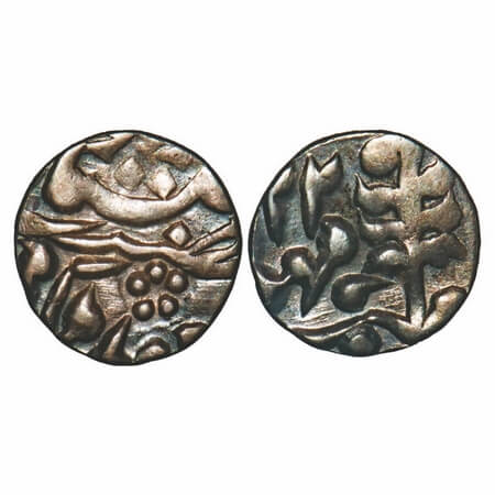 Jaipur, Silver 1/8 Rupee, 1.41g, INO Madho Singh & Queen Victoria, 22 RY (1901 AD), KM 137