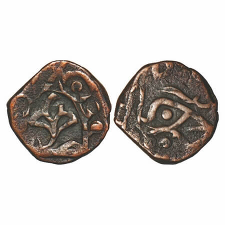 Jhabua, Copper Paisa, 10.50g, Gopal Singh (VS1897-1952 / 1840-1895 AD, British Protectorat