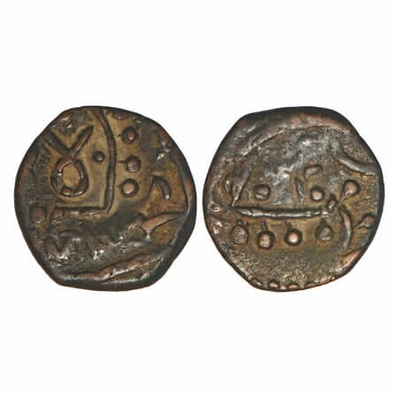 Jhabhua, Copper Kachha Paisa, 7.05g, British Protectorate, Gopal singh (VS 1897-1952/1840-