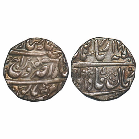 Jodhpur, Silver Rupee, 11.41g, Dar ul Masur Jodhpur (pseudo Pali) Mint, INO Queen Victoria