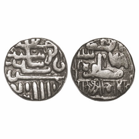 Kutch, Silver Kori, 4.70g, Bharmalji I (AH 994-1041/1585-1631 AD), INO Muzaffar Shah III, 