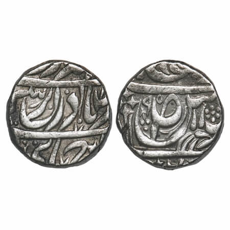 Patiala, Silver Rupee, 11.00g, Karam Singh (1229-1261 AH / 1813 -1845 AD ), INO Ahmad Shah
