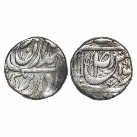 Patiala, Silver Rupee, 11.04g, Narindar Singh (VS 1902-1919 / 1845 -1862 AD ), INO Ahmad S
