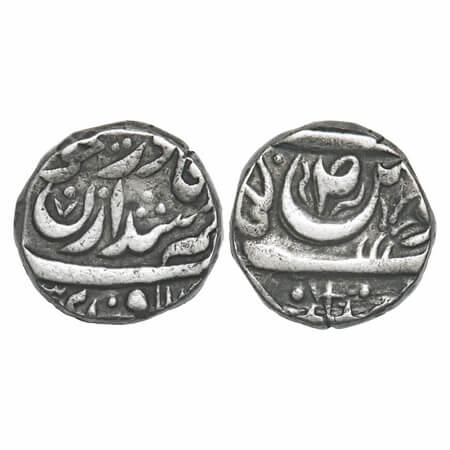 Patiala, Silver Rupee, 11.04g, Mahindar Singh (VS 1919-1933 / 1862 -1876 AD ), INO Ahmad S