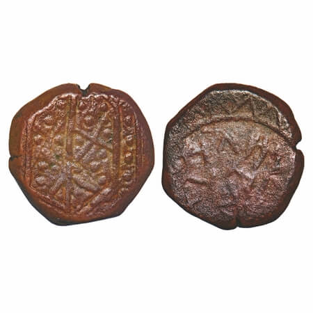Bombay Presidency, Copper Copperoon, 13.43g, multiple struck, a different type (1672 -1716