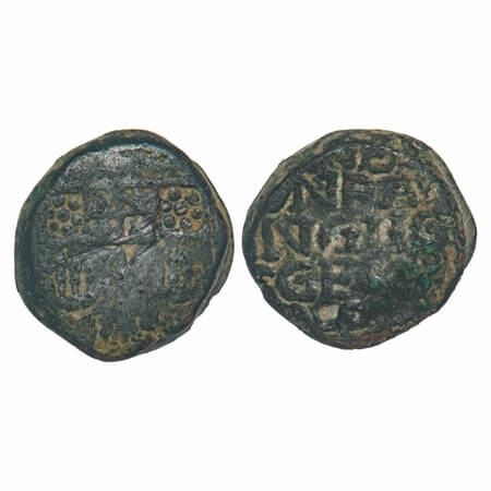 Bombay Presidency, Copper Pice (Copperoon), 13.09g, (1692-1703 AD issues), Obv: Coat of Ar