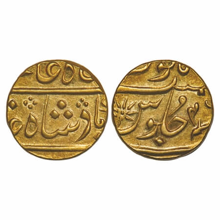 Bombay Presidency, Gold Mohur, 11.55g, (Surat Mint), INO Shah Alam II, 46 RY. (circa 1800-