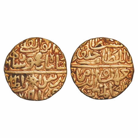 Malwa Sultanate, Gold Tanka, 10.97g, Ghiyath Shah (AH 873-906 / AD 1469-1500), Dar al Mulk