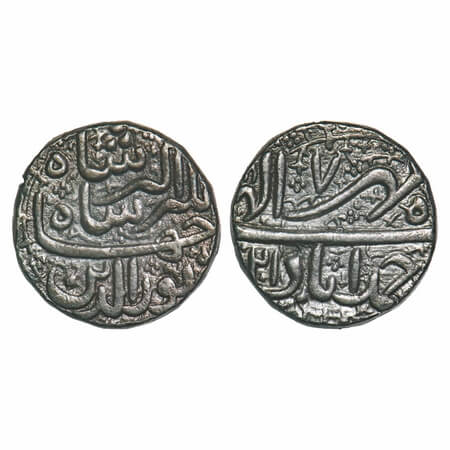 Jahangir (AH 1014-1037/1605-1627 AD), Silver Rupee, 11.32g, Ahmadabad Mint, Ilahi month 'M