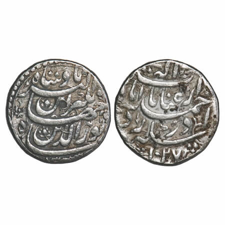 Jahangir (AH 1014-1037/1605-1627 AD), Silver Rupee, 11.39g, Ahmadabad Mint, AH 1027/13 RY,