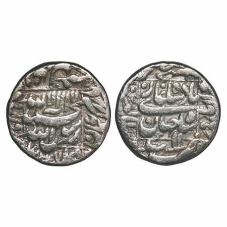 Shah Jahan I (AH 1037-1068/1628-1658 AD), Silver Rupee, 11.31g, Bhakkar Mint, AH 1047/11 R
