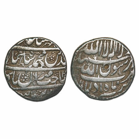 Shah Jahan I (AH 1037-1068/1628-1658 AD), Silver Rupee, 11.22g, Burhanpur Mint on obverse,