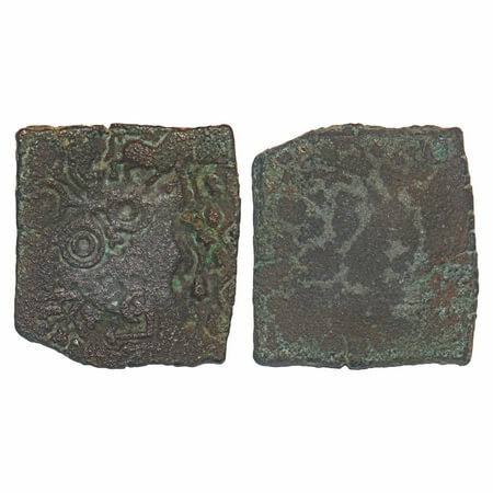 Post-Mauryan, Punch Marked, Vidisha Region, Copper Unit, 5.47g, 22.39x21.10mm, Narmada Val