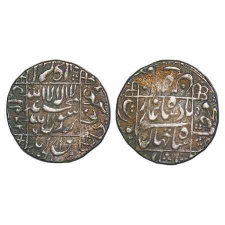 Shah Jahan I (AH 1037-1068/1628-1658 AD), Silver Rupee, 11.46g, Surat Mint, AH 1044/7 RY,