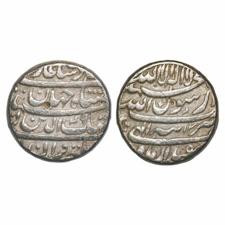 Shah Jahan I (AH 1037-1068/1628-1658 AD), Silver Rupee, 11.34g, Tatta Mint, AH 1054/17 RY.