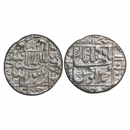 Murad Bakhsh (AH 1068/1658 AD), Silver Rupee, 11.27g, Surat Mint, AH 1068/Ahd (1) RY. KM 2