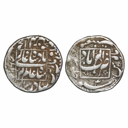 Aurangzeb (AH 1068-1118, 1658-1707 AD), Silver Rupee, 11.31g, Akbarabad Mint, 4 RY, Square