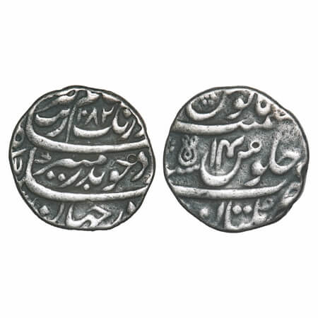 Aurangzeb (AH 1068-1118/1658-1707 AD), Silver Rupee, 11.20g, Multan Mint, AH 1082/14 RY, u