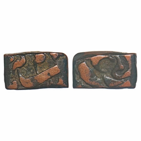 Aurangzeb (AH 1068-1118, 1658-1707 AD), Copper Falus, 6.84g, (Malwa Standard), Dar ul Fath