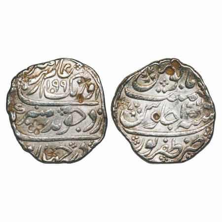 Aurangzeb (AH 1068-1118, 1658-1707 AD), Silver Rupee, 11.52g, Zafarpur Mint, AH 1099/32 RY