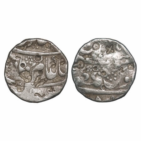 Shah Alam Bahadur (AH 1119-1124/1707-1712 AD), Silver Rupee, 11.33g, Azamnagar (Gokak) Min