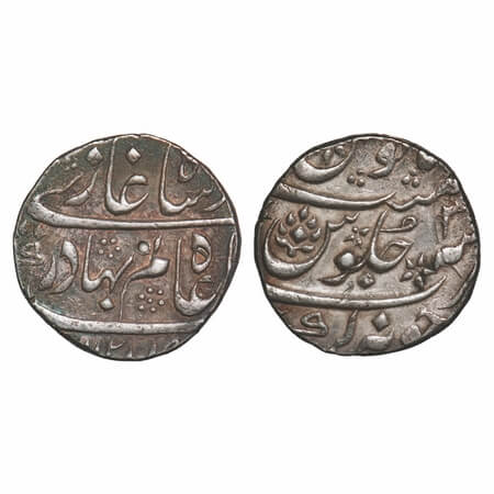 Shah Alam Bahadur (AH 1119-1124/1707-1712 AD), Silver Rupee, 11.58g, Junagarh Mint, AH 112