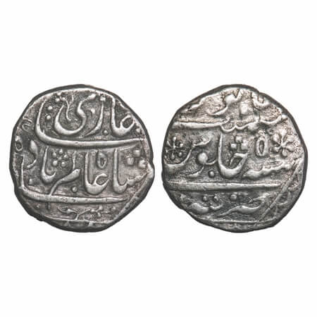 Shah Alam Bahadur (AH 1119-1124/1707-1712 AD), Silver Rupee, 11.60g, Tatta Mint, 5 RY, bea