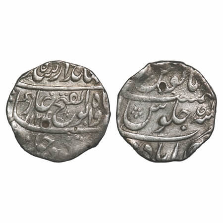 Jahandar Shah (AH 1124 / 1712-1713 AD), Silver Rupee, 11.46g, Ahmadabad Mint, Abul Fateh T