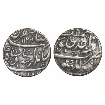 Jahandar Shah (AH 1124 / 1712-1713 AD), Silver Rupee, 11.35g, Lakhnau Mint, AH 1124/Ahd (1