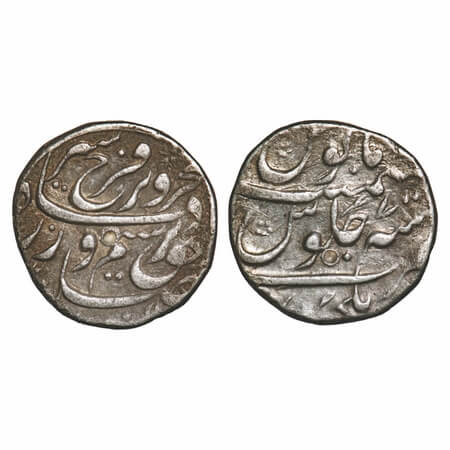 Farrukhsiyar (AH 1124-1131/1713-1719 AD), Silver Rupee, 11.34g, Elichpur Mint, 7 RY. KM 37