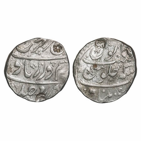 Farrukhsiyar, Silver Rupee, 11.45g, Khujista Buniyad Mint, AH (11)26/3 RY, counter shroff 