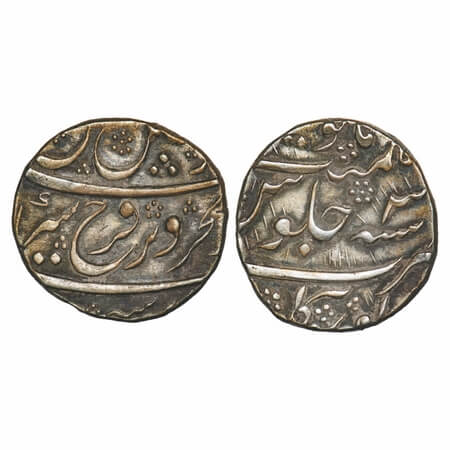 Farrukhsiyar (AH 1124-1131/1713-1719 AD), Silver Rupee, 11.24g, Torgal Mint, 3 RY, almost 