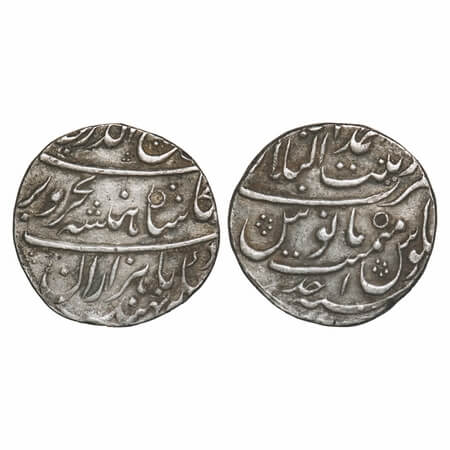 Rafi-ud-Darjat (AH 1131 / 1719 AD), Silver Rupee, 11.44g, Zeenat ul Bilad Ahmadabad Mint,