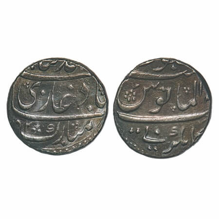 Muhammad Shah (AH 1131-1161/1719-1748 AD), Silver Rupee, 11.42g, Kankruti Mint in differen