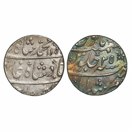 Muhammad Shah (AH 1131-1161/1719-1748 AD), Silver Rupee, 11.61g, Murshidabad Mint, AH 115x