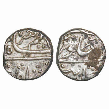 Alamgir II (AH 1167-1173/1754-1759 AD), Silver ½ Rupee, 5.81g, Khambayat Mint, AH 1170. KM