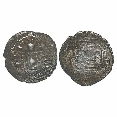 Indo-Sassanian, Anonymous issue, Rajasthan Region, Silver Drachma, 4.11g, 21.38x22.45mm, O