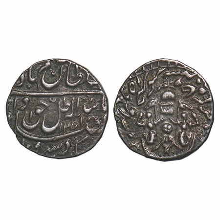 Awadh, Silver 1/8 Rupee, 1.40g, Wajid Ali Shah, (AH 1263-1272, 1847-1856 AD), Bait-us-Sult