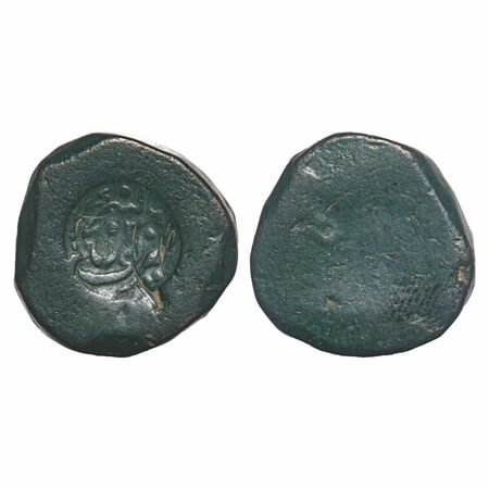 Bhopal, Copper Paisa, 15.90g, Sharifganj Mint, uniface. Very Fine, Extremely Rare. Note: I