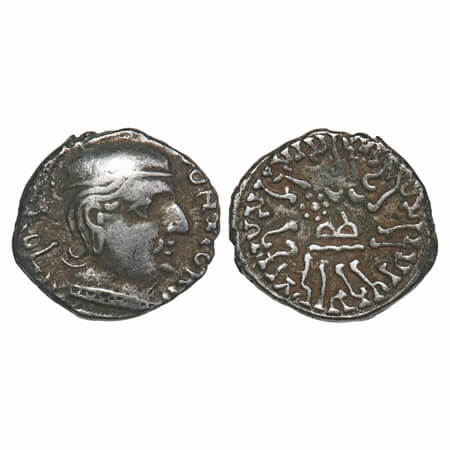 Western Kshtrapas, Kardamaka Family, Rudrasimha I (177-198 AD), SE 107, Silver Dramma, 2.3