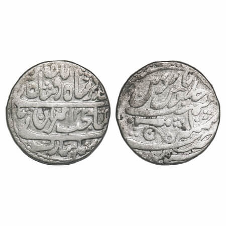 Gwalior, Silver Rupee, 10.79g, Daulat Rao (AH 1209-1243/1794-1827 AD), Sheopur Mint, INO M