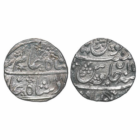 Hyderabad, Silver Rupee, 11.09g, Nizam Ali Khan (AH 1175-1218/1761-1803 AD), Daulatabad Mi