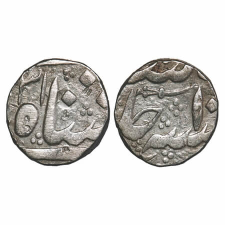 Hyderabad, Silver Rupee, 11.06g, Sikandar Jah (AH 1218-1244, 1803-1829 AD), (Khujista Buny