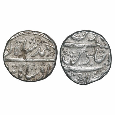 Hyderabad Feudatories - Imtiyazgarh, Silver Rupee, 11.37g, INO Muhammad Shah. Very Fine, V